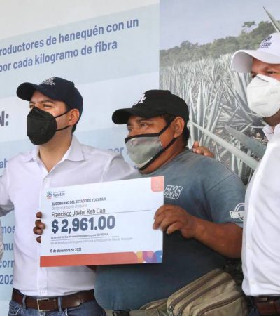 Fuerte apoyo del Gobernador Mauricio Vila Dosal a los productores henequeneros del estado