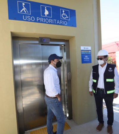 Supervisa el Gobernador Mauricio Vila Dosal las obras que se realizan en el Anillo Periférico de Mérida, para una movilidad más segura y eficiente