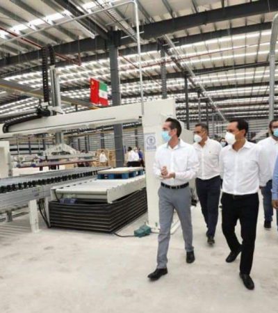 Yucatán registra crecimiento en la industria manufacturera en el inicio de este año como resultado del impulso que brinda el Gobernador Mauricio Vila Dosal a este sector