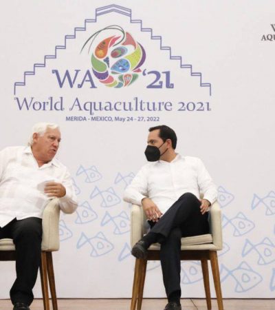 Expertos e inversionistas en acuacultura de todo el mundo están en Yucatán, compartiendo sus experiencias y conocimientos para impulsar al sector