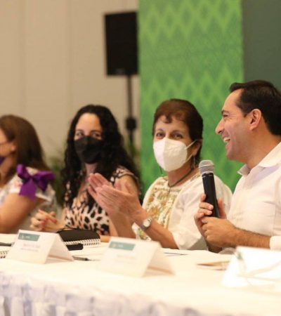El Gobernador Mauricio Vila Dosal convoca a trabajar con voluntad política por un México igualitario y seguro para las mujeres